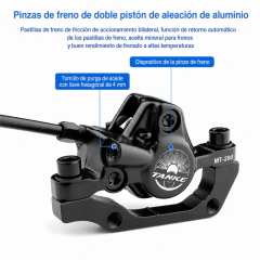 FRENO DELANTERO HIDRAULICO TANKE MT200 LISTO PARA INSTALAR - CHACBIKES