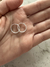 Argollita trenzada en Plata - M - comprar online