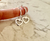Argollitas con dije de Corazón en Acero con baño de Plata