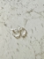 Argollita torzada en Acero con baño Plata