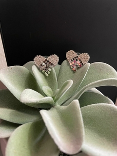 Aretes de corazón plata. - comprar en línea