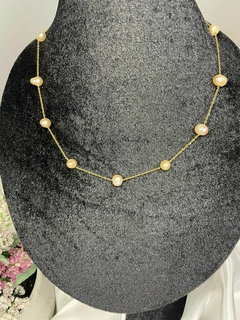 COLLAR DE PERLAS ROSA PALO - comprar en línea