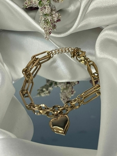 PULSERA DE CORAZÓN INFLADO.