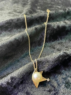 CADENA CON PERLA BLANCA