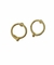 Brinco Inspiração Cartier Prego Dourado