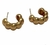 Brinco Aline Folheado a ouro 18k