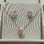 Conjunto Angel Oval Dourado com Zircônia