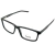 Óculos de Grau Masculino Preto Retangular de Acetato. Modelo Felix