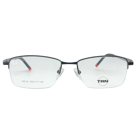 Armação de Óculos de Grau Masculino Quadrado Retangular de Metal e Nylon. Modelo Aero