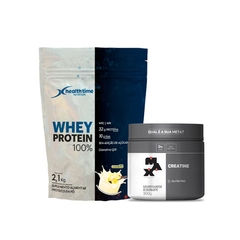 COMBO WHEY HEALTHTIME 2,1KG + CREATINA 300G MAX TITANIUM