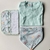 CONJUNTO- BODY MANGA CORTA, BABERO Y BABITA - VERDE AGUA - comprar online