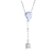 Colar de Prata Feminino e Zircônia Longo - 50,5cm