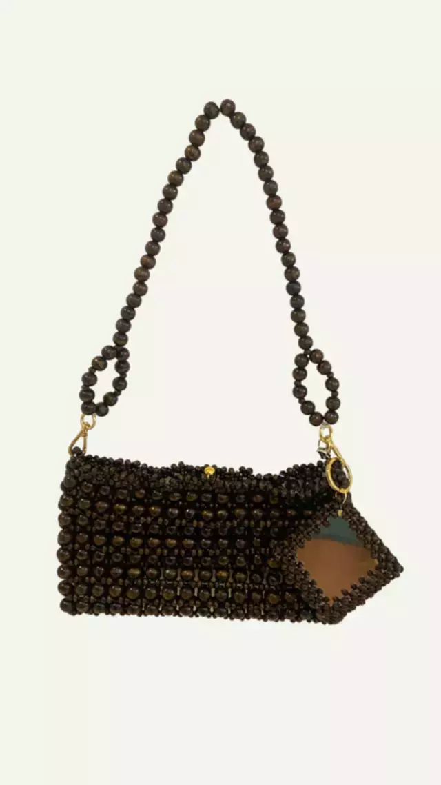 BAG ESPELHO MARROM ESCURO