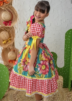 VESTIDO CATARINA FLORAL VERDE na internet