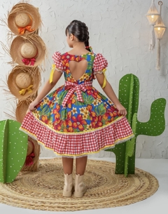 VESTIDO CATARINA FLORAL AZUL - loja online