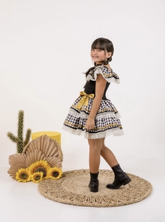 VESTIDO BELA XADREX PRETO na internet