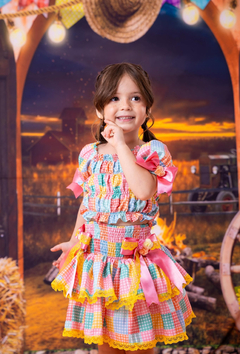 CONJUNTO LETICIA XADREZ COLORIDO - comprar online