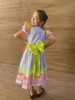 VESTIDO MELINDA XADREZ AZUL na internet