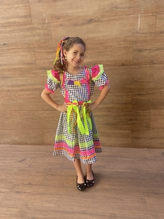VESTIDO MELINDA XADREZ PRETO - comprar online