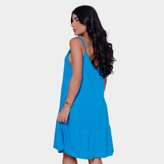 Vestido Feminino Babado Liso com Alcinha na internet