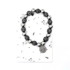Pulsera Acero Nazareth - Flores Amarillas Marce