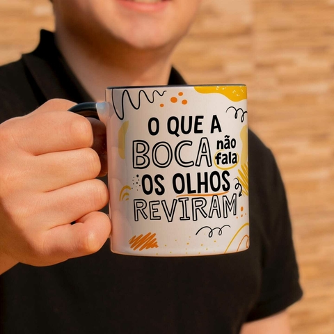 Caneca Alça e Interior Colorido