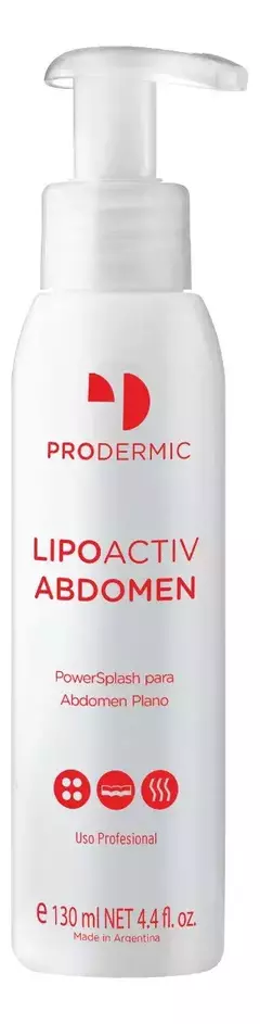 Lipoactiv Abdomen Plano Reductor Quema Grasa 130ml Prodermic