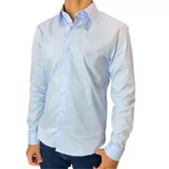 CAMISA ML KING XXG AZUL CLARO SLIM 00021