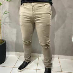 CALÇA S KING 38 KAKI B FACA SLIM 00101