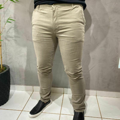 CALÇA S KING 38 KAKI B FACA SLIM 00101