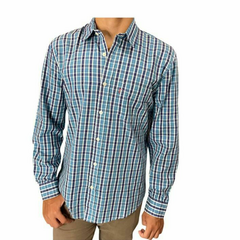 CAMISA ML LEVIS G AZUL XADREZ 0050137