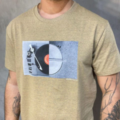 CAMISETA E COLCCI M BEGE MESCLA 10768