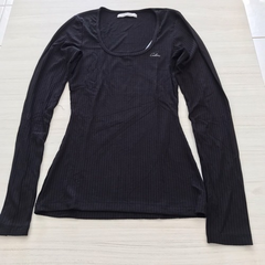 BLUSA ML CANELADA COLCCI P PRETO 13111