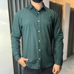 CAMISA ML KING G MICRO XADREZ VERDE ES 20243