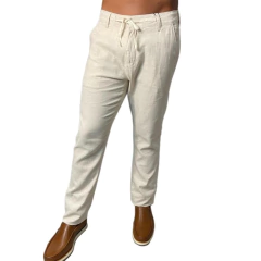 CALÇA LINHO KING 42 NATURAL SLIM 21201