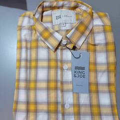 CAMISA ML KING G XADREZ AMARELO 21252