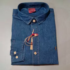 CAMISA ML SIBRA GG JEANS MARINHO 3843