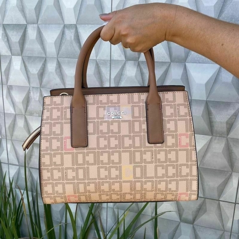 BOLSA COLCCI MONOGRAMA BEGE 11274