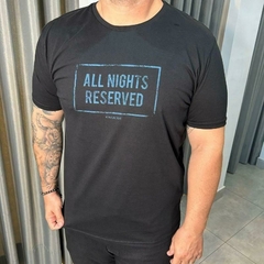 CAMISETA ESTAMPADA ALL NIGHTS RESERVED K PRETO XXG