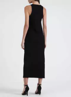VESTIDO CANELADO P PRETO - comprar online