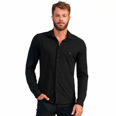 CAMISA ELASTANO MASC ML PRETO