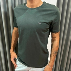 CAMISETA BASICA BORDADO KINGEJOE SLIM MA VERMELHO GG - loja online