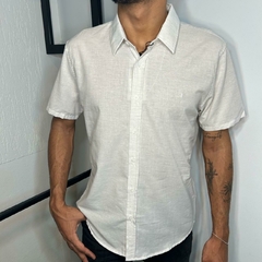 CAMISA CASUAL KINGEJOE SLIM MANGA CURTA AMARELO CL P - Rouparia Conceito