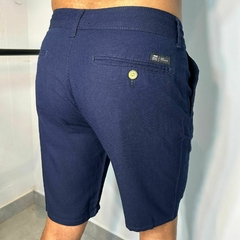 BERMUDA LINHO KINGEJOE SLIM BEGE 38 - comprar online