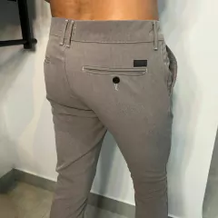 CALCA ALFAIATARIA KINGEJOE SLIM CINZA 38 na internet