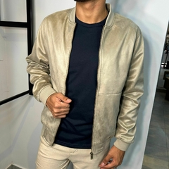JAQUETA MASC SUEDE KHAKI XG