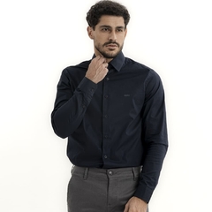 CAMISA SOCIAL ELASTANO KINGEJOE SLIM MAN AZUL CL P na internet
