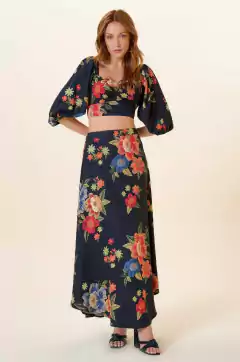 CROPPED EST TAPECARIA FLOR EST TAPECARIA FLORAL - comprar online