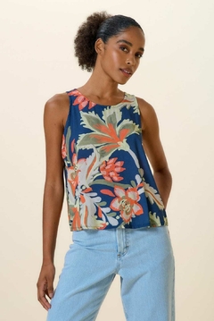 CAMISETA REGATA ESTAMPADA EST BOTANICA