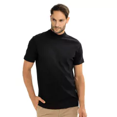 CAMISETA FIO EGIPCIO KINGEJOE GOLA ALTA PRETO G